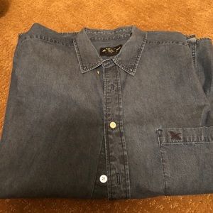 Men’s dark Denim XL button down shirt
